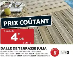 Bricomarché Dalle de terrasse julia offre