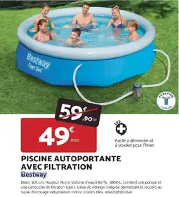 Bricomarché Piscine autoportante avec filtration offre