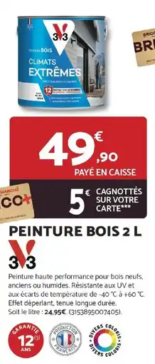 Bricomarché Peinture bois offre