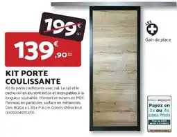 Bricomarché Kit porte coulissante offre