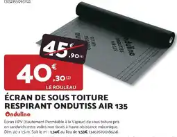 Bricomarché Écran de sous toiture respirant ondutiss air 135 onduline offre
