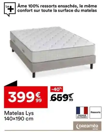 BUT Matelas Lys offre