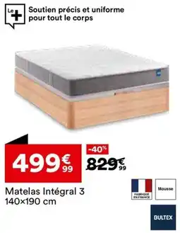 BUT Matelas Intégral 3 offre