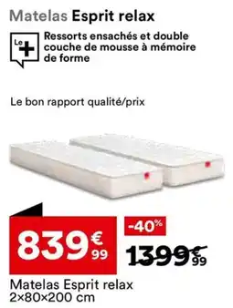 BUT Matelas Esprit relax offre