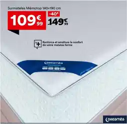 BUT Surmatelas Mémotop offre