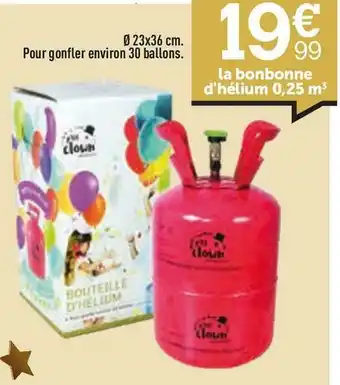 La bonbonne d'hélium