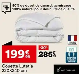 BUT Couette Lutetia offre