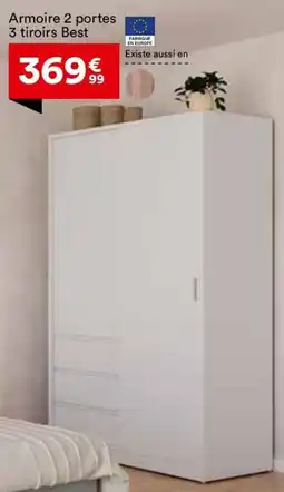 BUT Armoire 2 portes 3 tiroirs Best offre