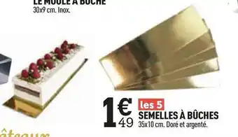 Semelles à bûches