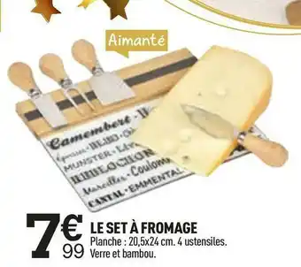 Centrakor Le set à fromage offre