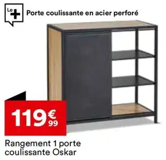 BUT Rangement 1 porte coulissante Oskar offre