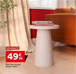 BUT Bout de canapé beige Totem offre