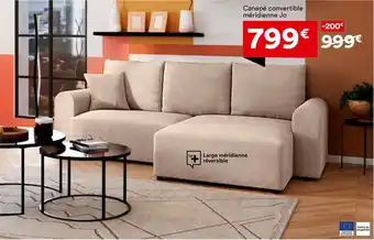 BUT Canapé convertible méridienne Jo offre