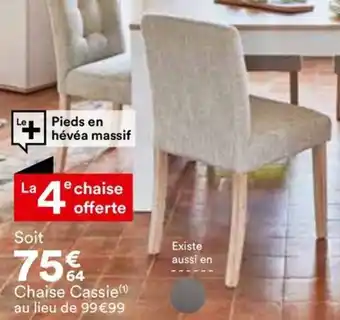 BUT Chaise Cassie offre