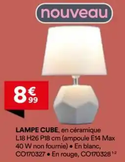 BUT Lampe cube offre