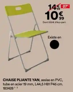 BUT CHAISE PLIANTE YAN offre