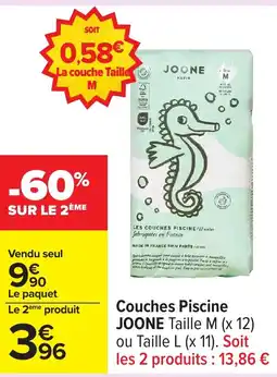 Carrefour JOONE Couches Piscine offre