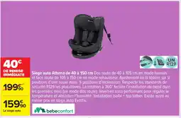 Carrefour Siège auto Athena offre