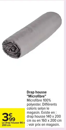 Carrefour Drap housse Microfibre offre