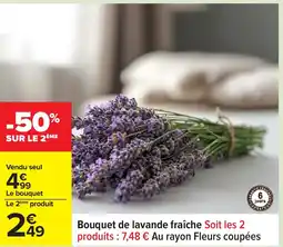 Carrefour Bouquet de lavande fraîche offre