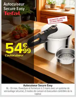 Carrefour TEFAL Autocuiseur Secure Easy offre