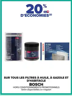Carrefour BOSCH Sur tous les filtres à huile, à gazole et d'habitacle offre