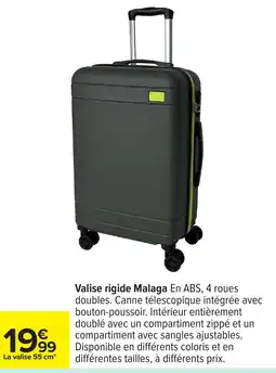 Carrefour Valise rigide Malaga offre