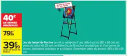 Carrefour Jeu de lancer de haches offre