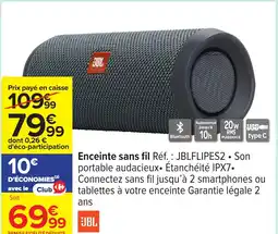 Carrefour Enceinte sans fil offre