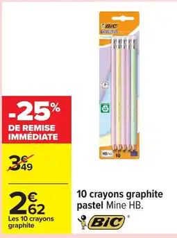 Carrefour BIC 10 crayons graphite offre