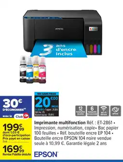 Carrefour EPSON Imprimante multifonction offre