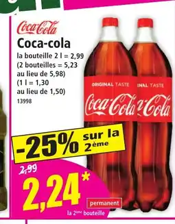 Norma COCA-COLA offre