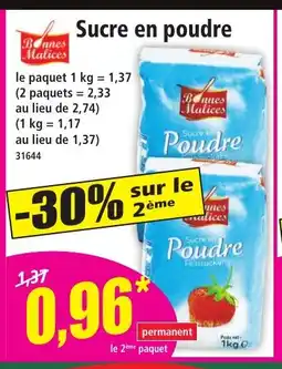 Norma Sucre en poudre offre