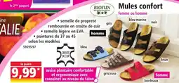Norma Mules confort offre
