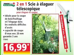 Norma 2 en 1 Scie à élaguer télescopique offre