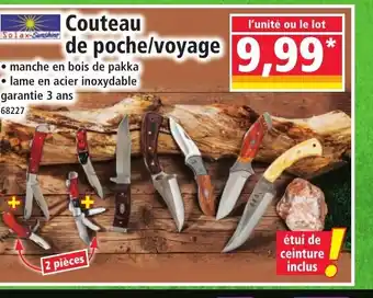Norma Couteau de poche/voyage offre