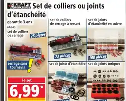 Norma KRAFT Set de colliers ou joints d'étanchéité offre