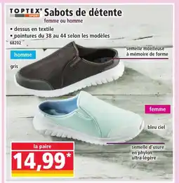 Norma TOPTEX Sabots de détente offre