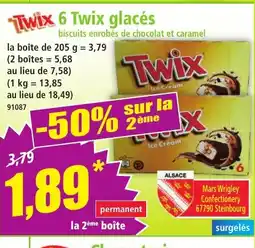 Norma TWIX 6 glacés offre