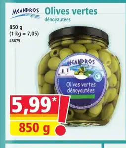 Norma MEANDROS Olives vertes offre