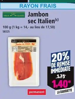 Norma Jambon sec Italien offre