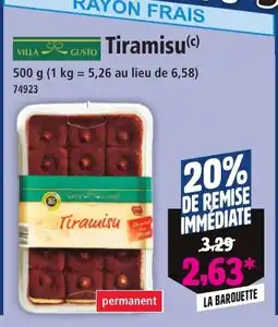 Norma Tiramisu offre