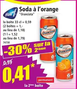 Norma SURF Soda à l'orange offre