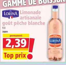 Norma LORINA Limonade artisanale goût pêche blanche offre