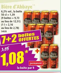 Norma Bière d'Abbaye offre