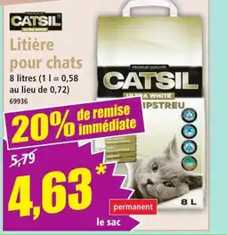 Norma CATSIL Litière pour chats offre