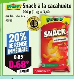 Norma PFIFF Snack à la cacahuète offre