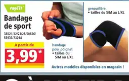 Norma Bandage de sport offre