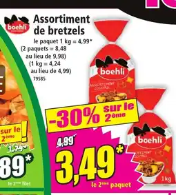 Norma BOEHLI Assortiment de bretzels offre