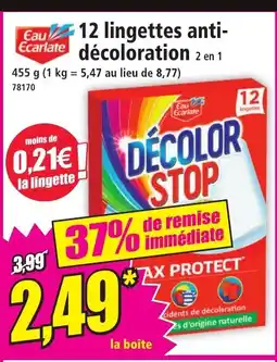 Norma 12 lingettes anti- décoloration 2 en 1 offre